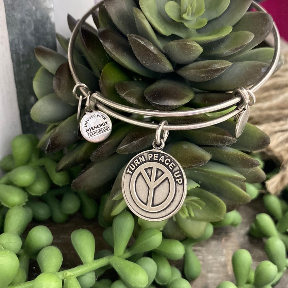 Alex and ani peace bracelet